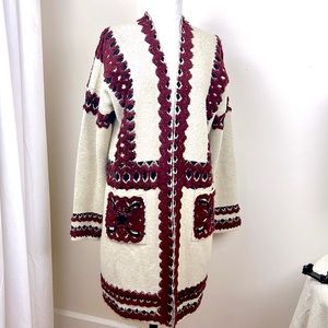 BCBG Long knit sweater size Medium